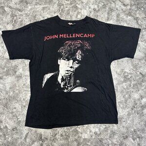Vintage John Mellencamp Dance Naked T-Shirt Blues Rock Band Tour Size L
